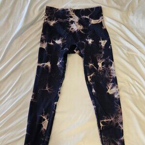 Ribbed Tie Die Tummy Control Leggings